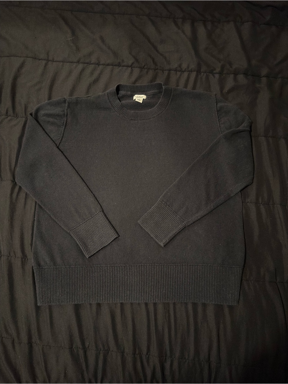 Classic Crewneck Womens Sweater - Black